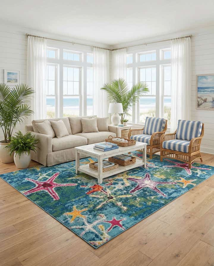 10' x 10' Washable Amalfi Square Rug