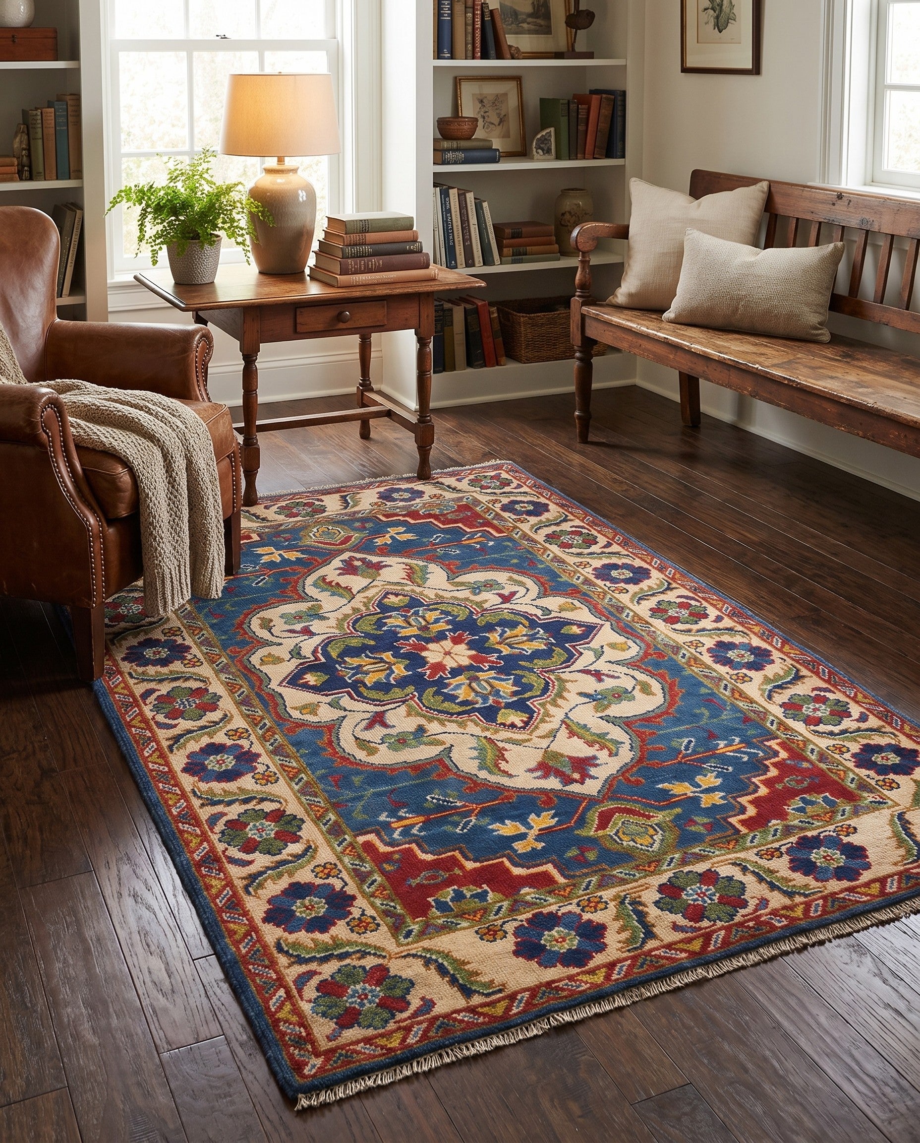 3' 1 x 4' 11 Hand Knotted Kazak Rug