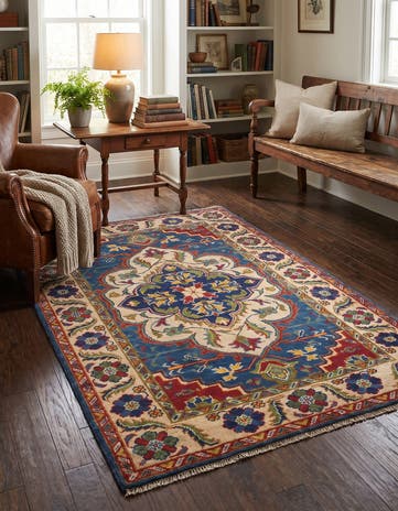 3' 1 x 4' 11 Hand Knotted Kazak Rug