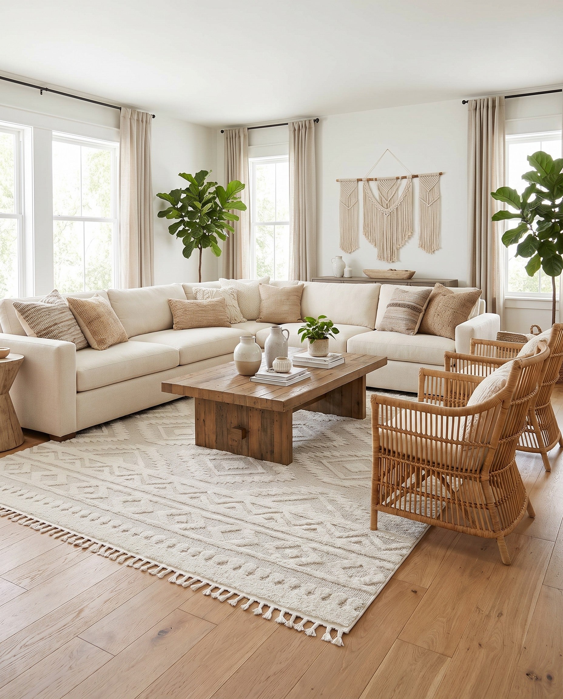 Ivory Boho Rug