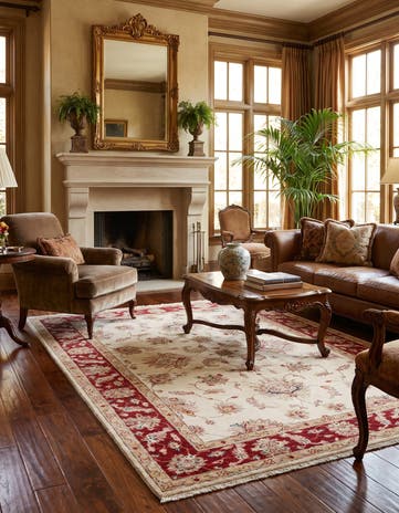 5' x 6' 10 Hand Knotted Ziegler Rug