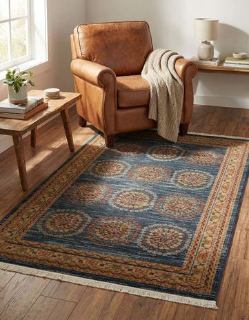 Blue Kashkuli Gabbeh Rug