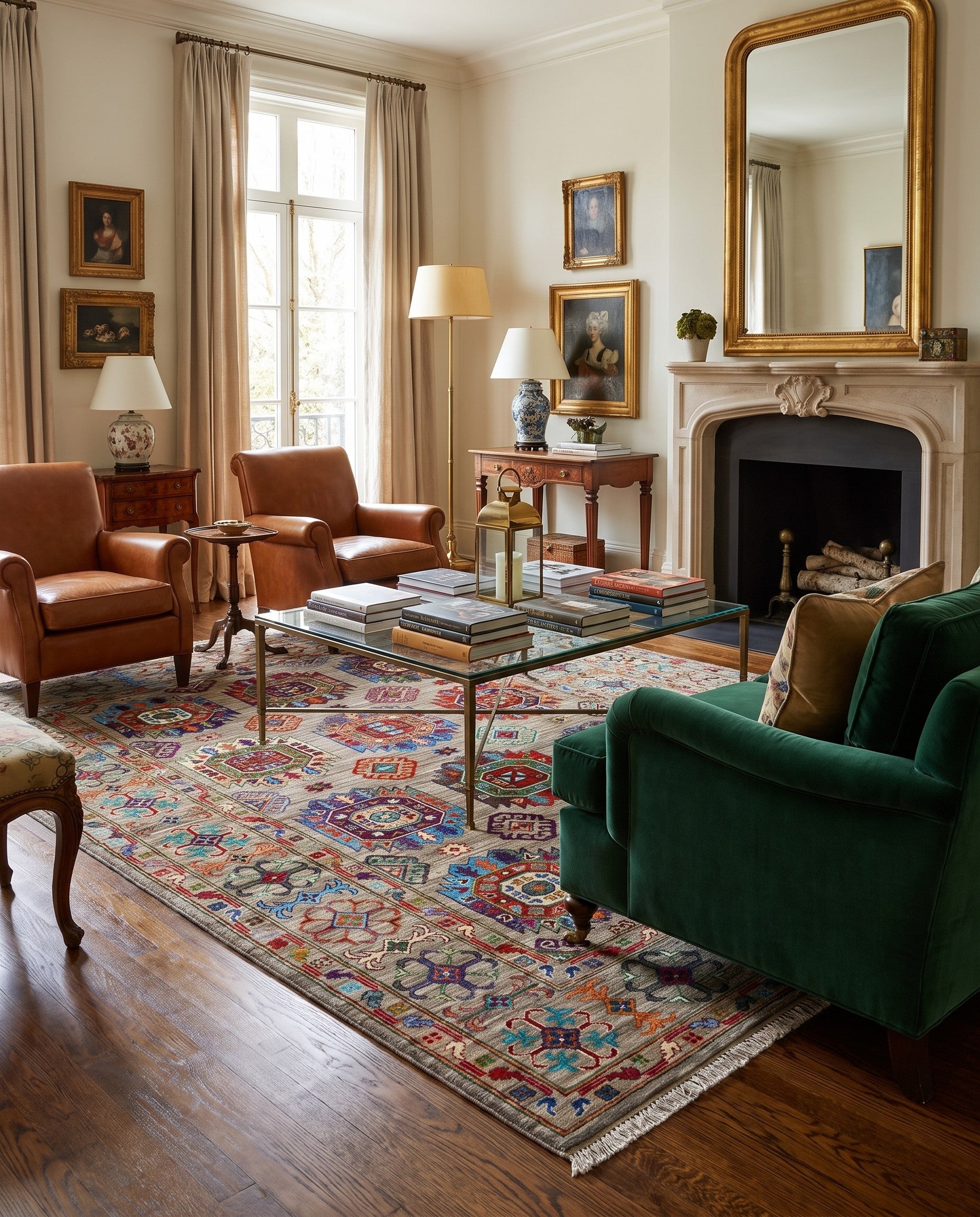 5' 1 x 7' 3 Hand Knotted Ariana Ziegler Rug