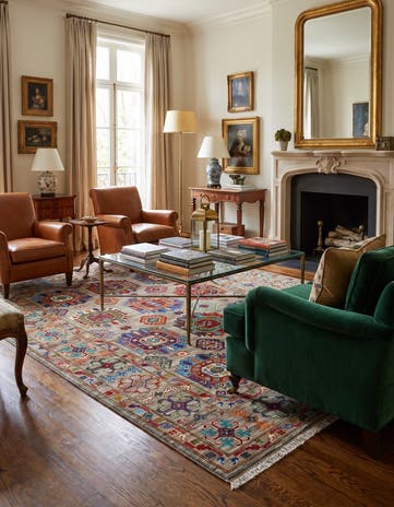 5' 1 x 7' 3 Hand Knotted Ariana Ziegler Rug