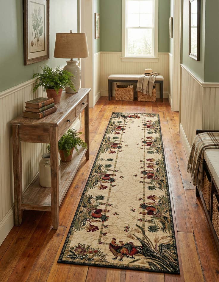 Detail image of 2' 7 x 12' Country Runner Rug