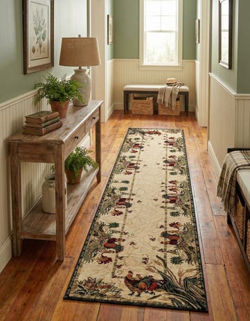 Cream Country Runner Rug