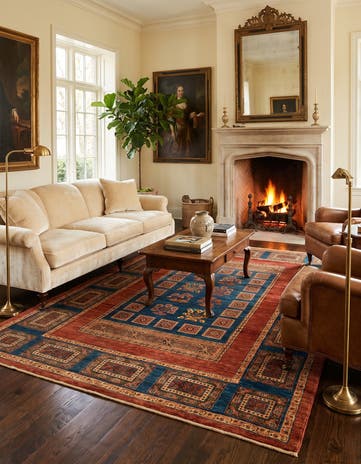 4' 11 x 7' 5 Luribaft Wool Rug