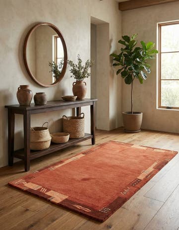 2' 5 x 4' 8 Hand Knotted Nepal Wool Rug