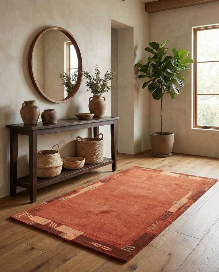 2' 5 x 4' 8 Hand Knotted Nepal Wool Rug