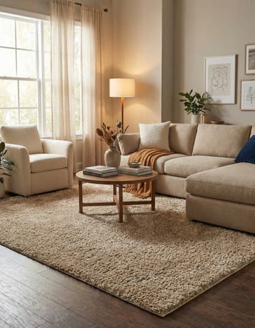 Taupe Everyday Shag Rug