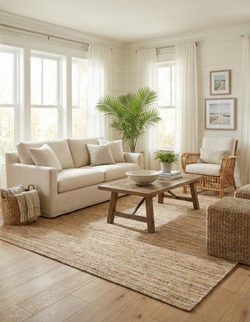 9' x 12' Hand Woven Palm Beach Jute Rug