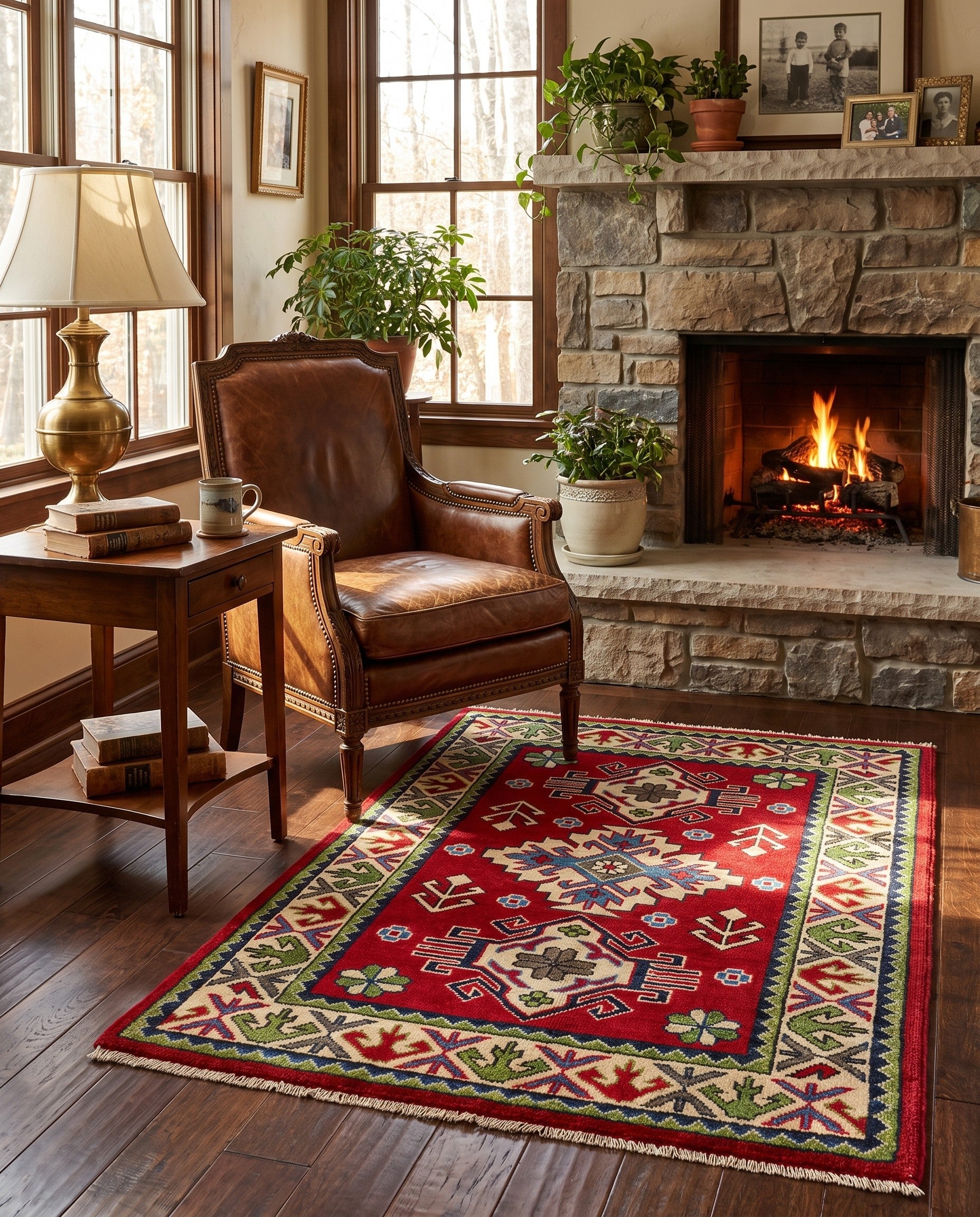 2' 9 x 4' 1 Hand Knotted Kazak Rug