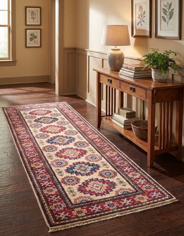 2' 1 x 6' Hand Knotted Kazak Runner Rug