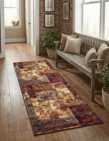 Beige Coffee Shop Runner Rug