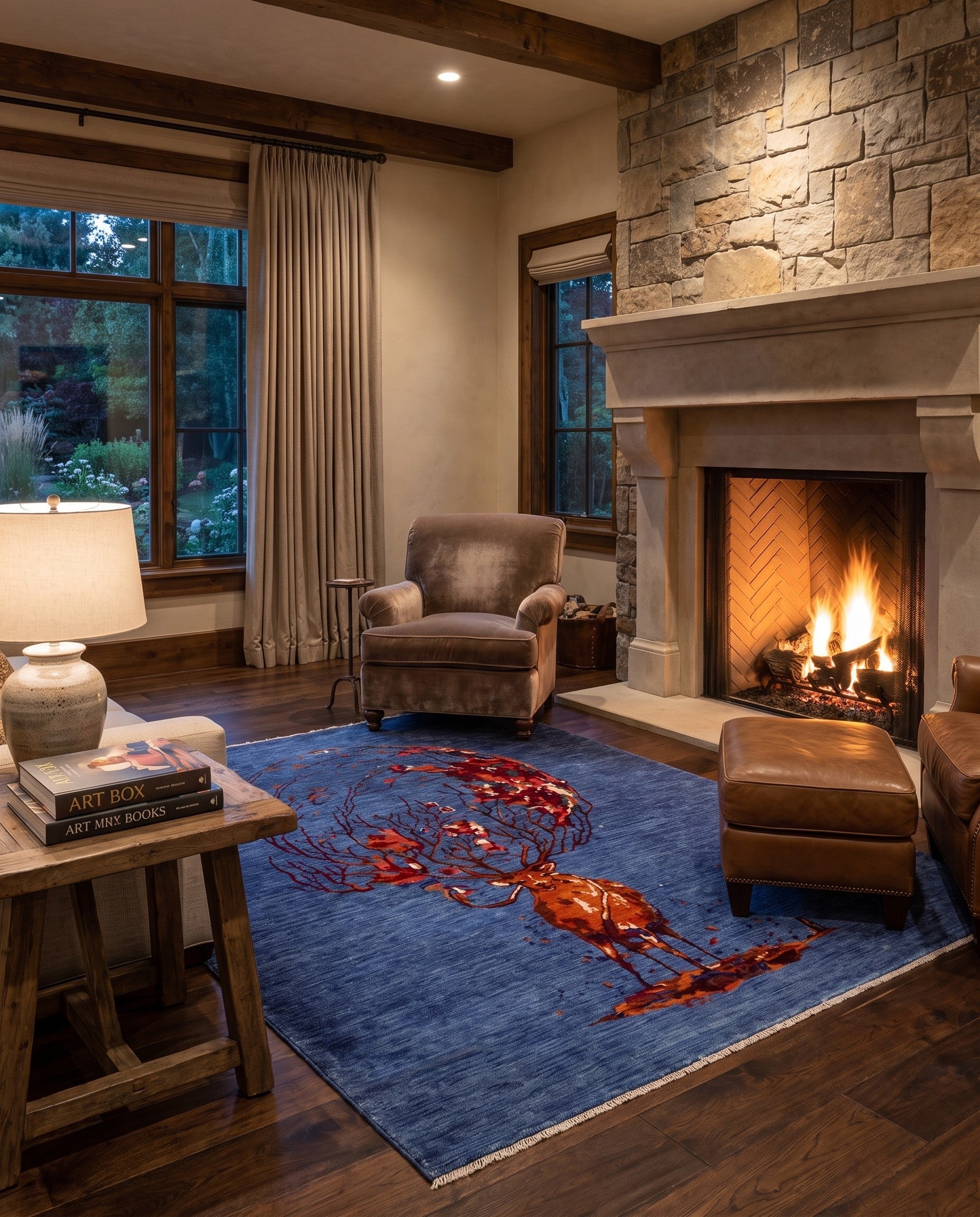 5' 3 x 6' 6 Hand Knotted Ariana Ziegler Rug