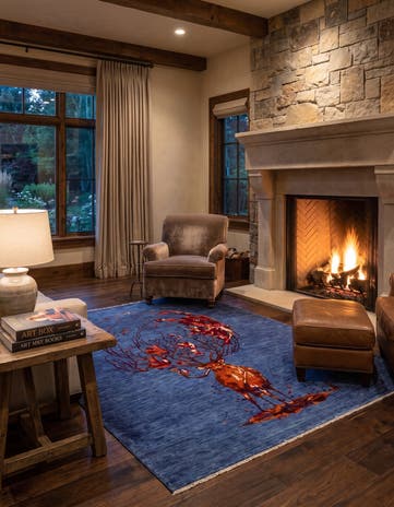 5' 3 x 6' 6 Hand Knotted Ariana Ziegler Rug