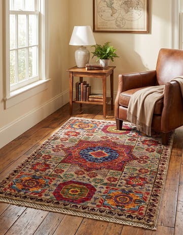 2' 1 x 3' 1 Hand Knotted Mamluk Ziegler Rug