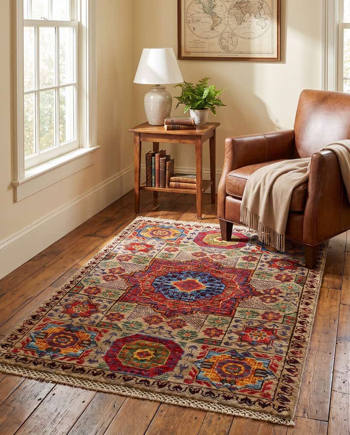 2' 1 x 3' 1 Hand Knotted Mamluk Ziegler Rug