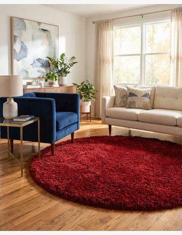 6' 7 x 6' 7 Infinity Shag Round Rug