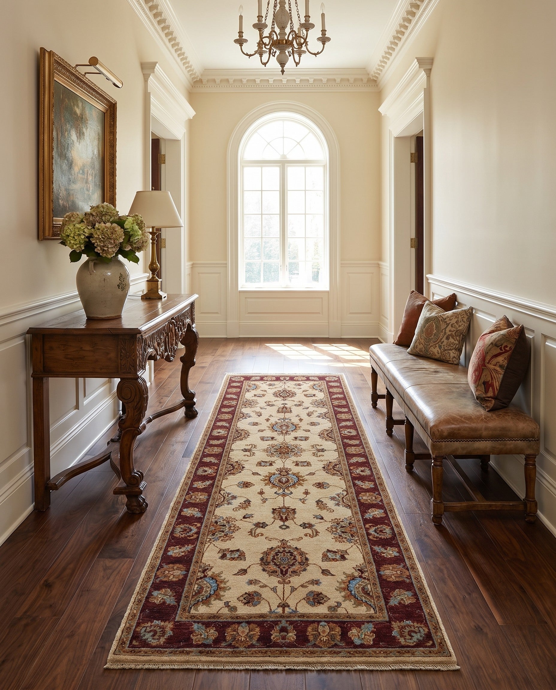2' 10 x 8' 3 Hand Knotted Peshawar Ziegler Runner Rug
