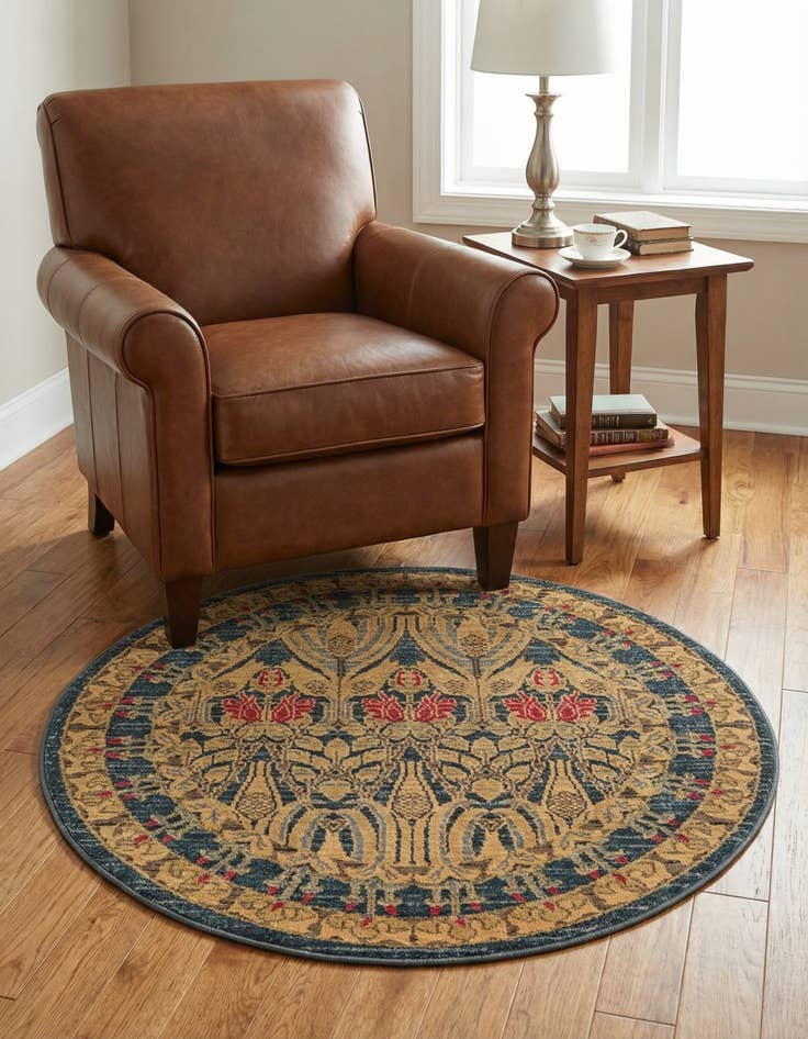 Detail image of 3' x 3' Kensington Round Rug