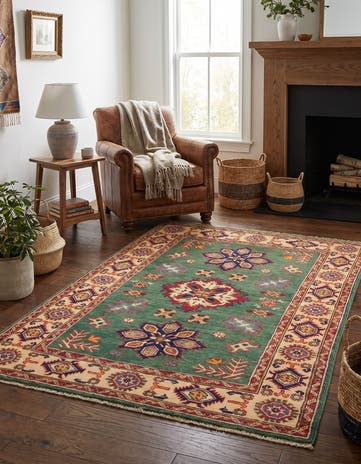 3' 4 x 5' Hand Knotted Kazak Rug