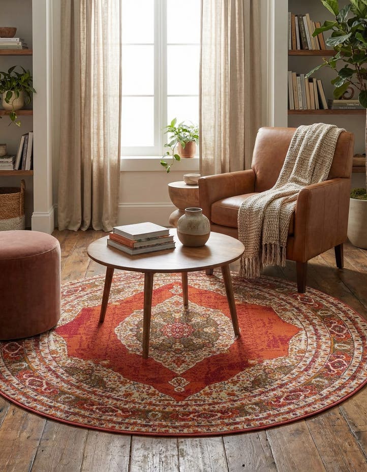 5' 5 x 5' 5 Santiago Round Rug
