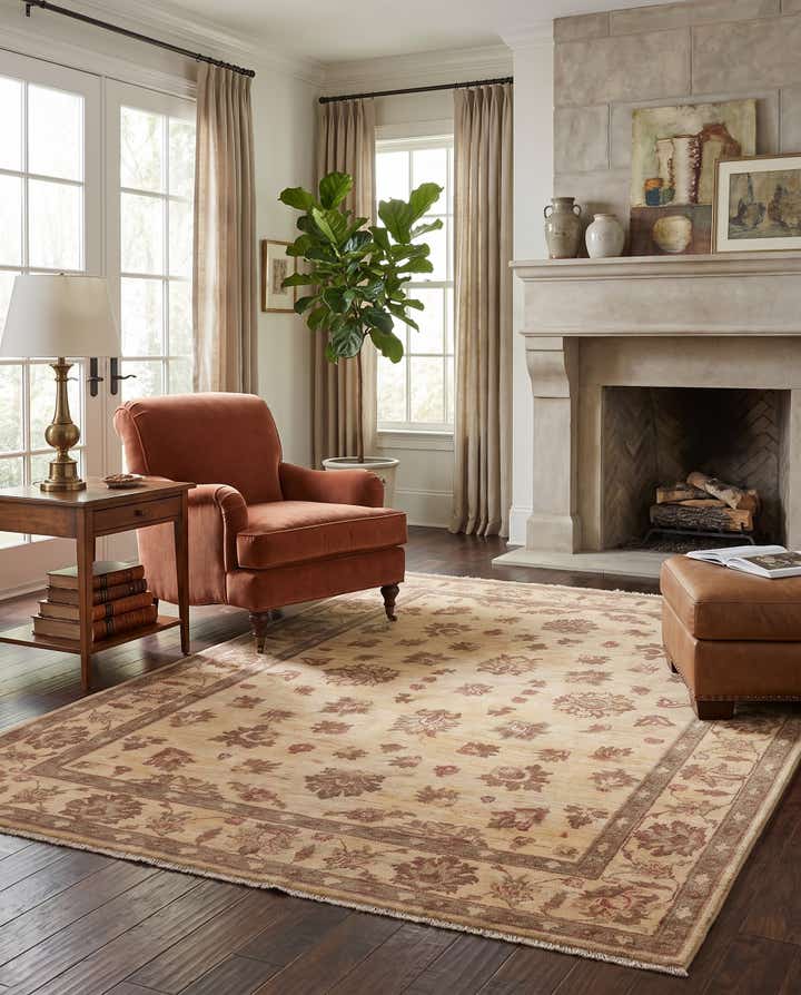 5' x 6' 8 Hand Knotted Ziegler Rug