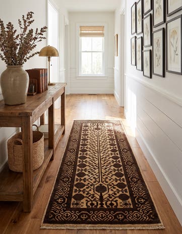 2' 8 x 6' 8 Hand Knotted Ziegler Modern Runner Rug