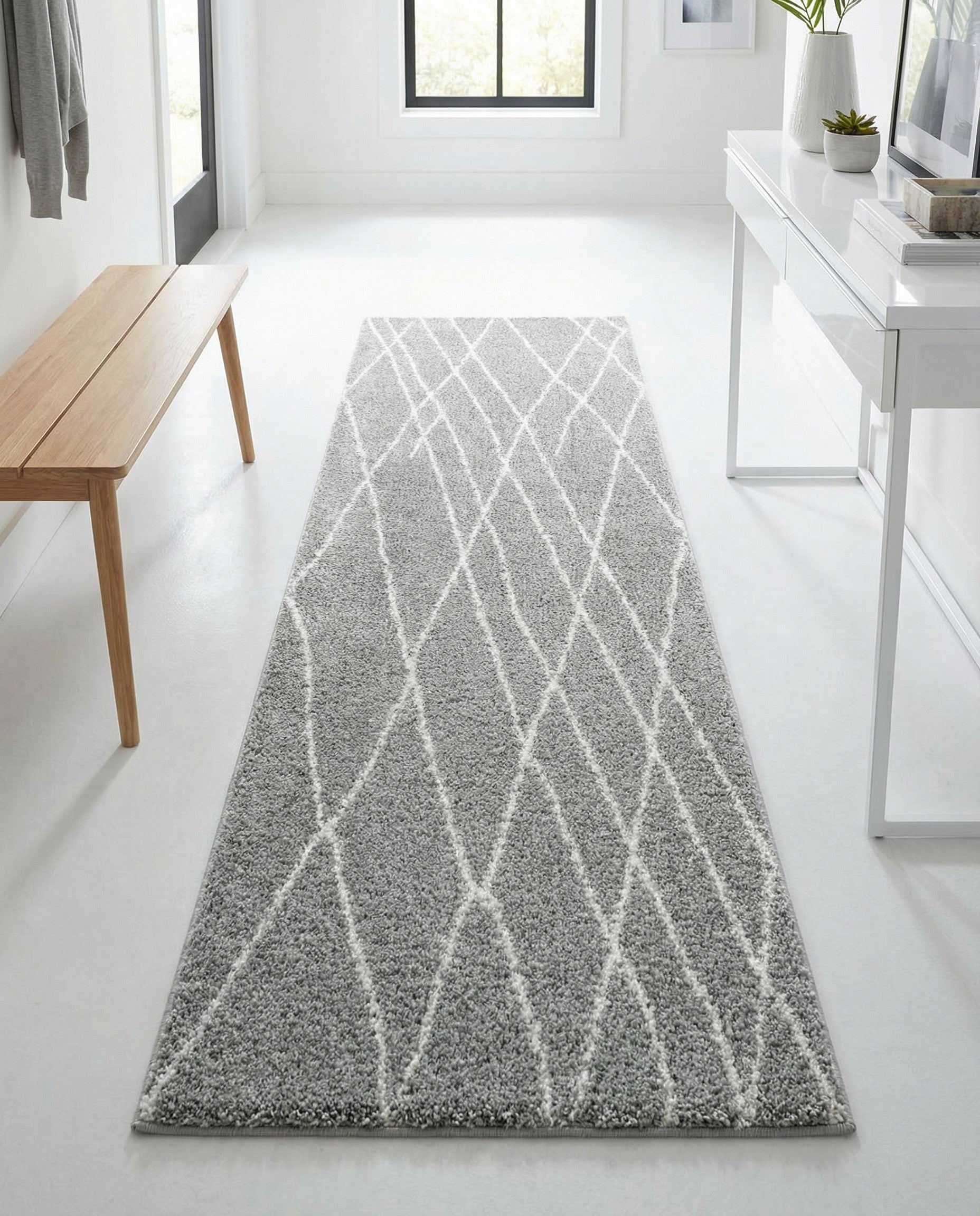 Primary image 2' 7 x 10' Soft Touch Shag Runner Rug