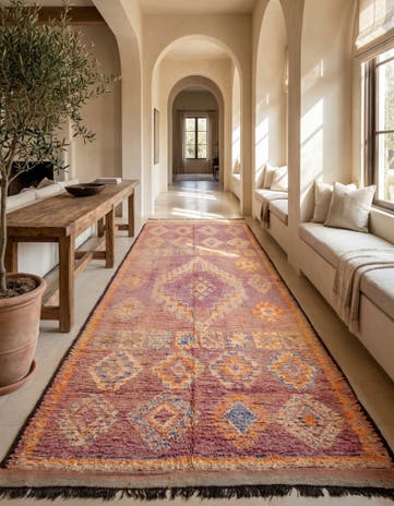 5' 10 x 15' 5 Hand Knotted Moroccan Wool Runner Rug
