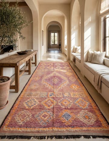 5' 10 x 15' 5 Hand Knotted Moroccan Wool Runner Rug