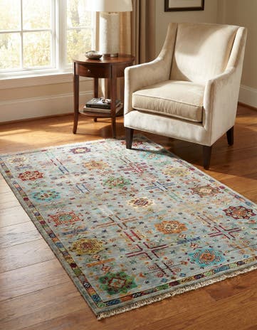 4' x 6' Hand Knotted Ariana Ziegler Rug