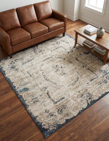 Cream Eliza Square Rug