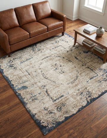 Cream Eliza Square Rug