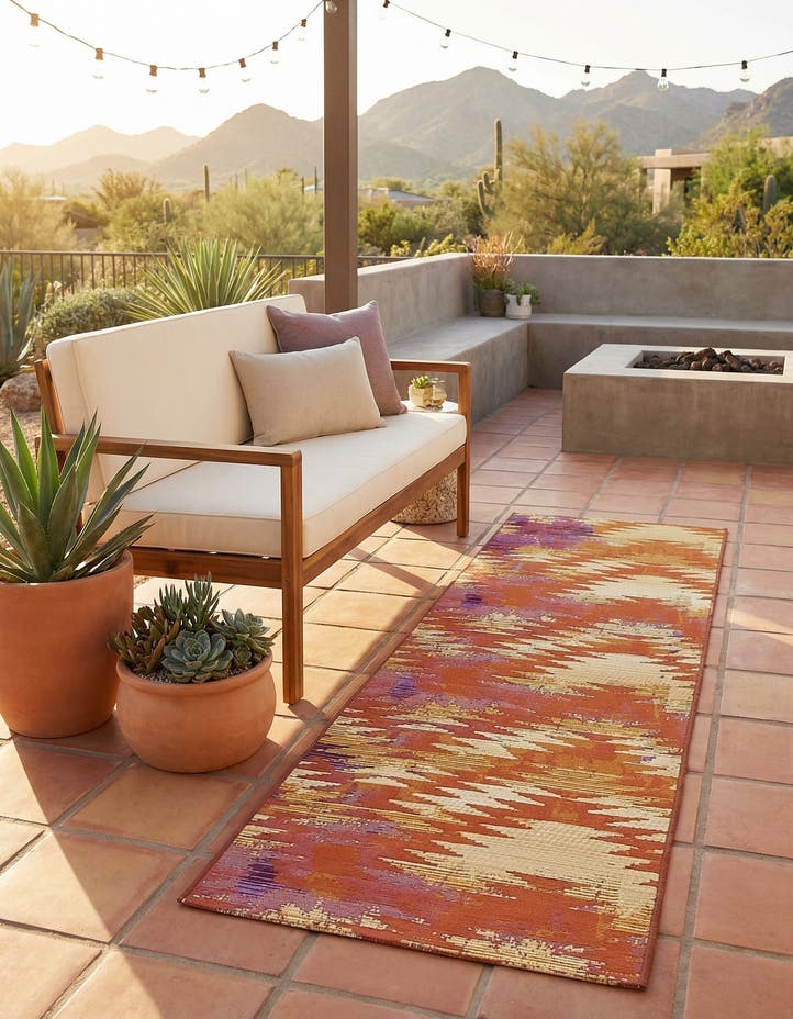 2' x 6' Easy-Clean Modern Indoor / Outdoor...