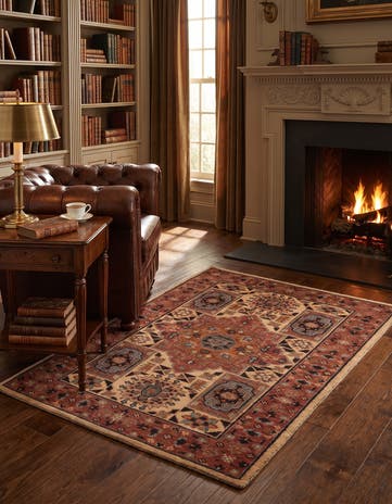 2' 6 x 3' 8 Hand Knotted Mamluk Ziegler Rug