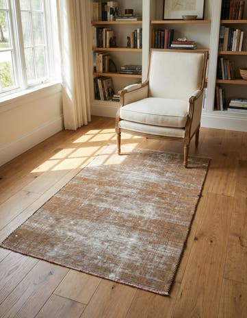 3' x 4' 5 Hand Knotted Ultra Vintage Persian Wool Rug