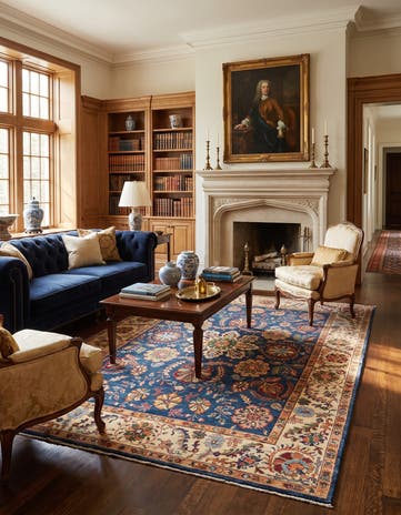 5' 9 x 8' 6 Hand Knotted Ariana Ziegler Rug