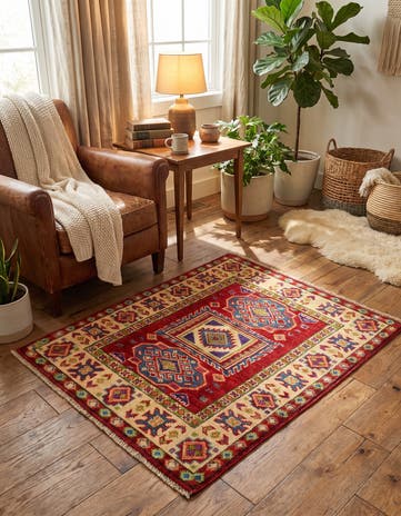 2' 1 x 2' 10 Hand Knotted Kazak Rug