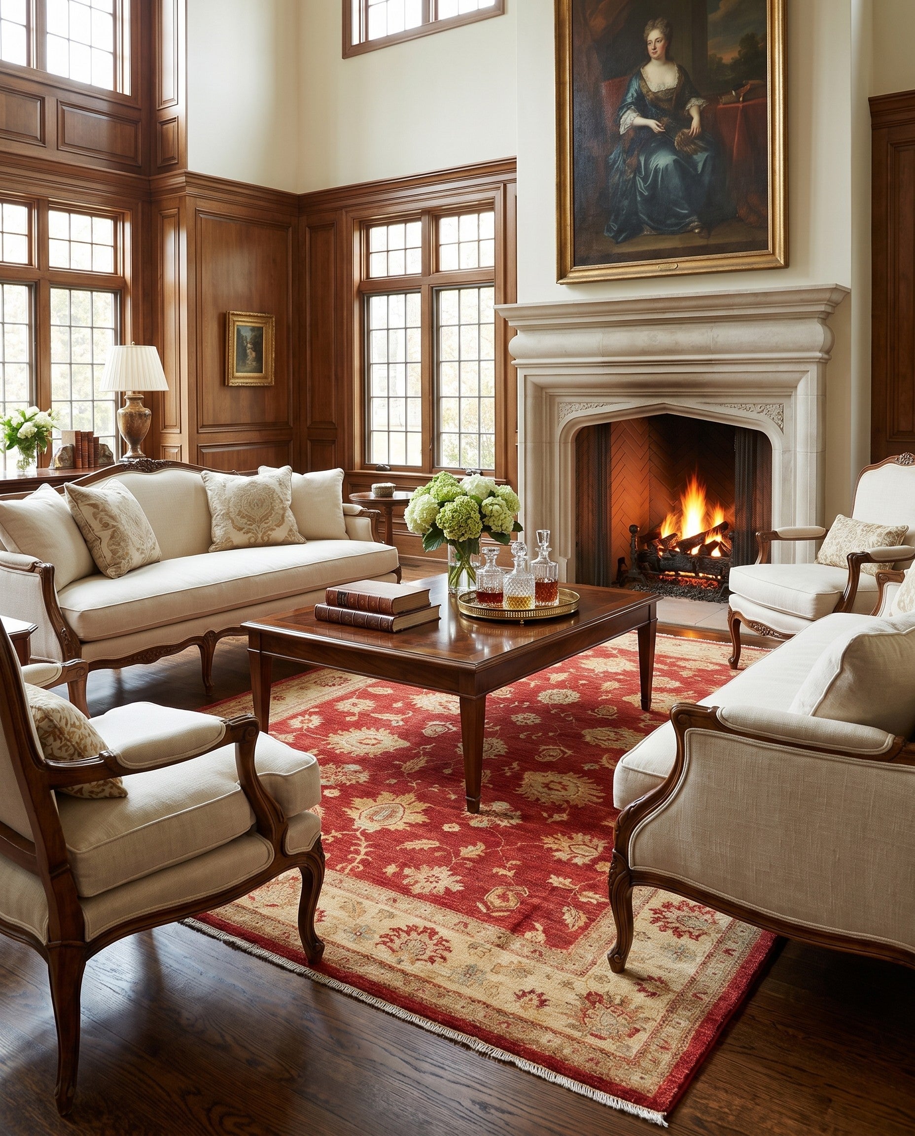 6' 6 x 9' 7 Hand Knotted Ziegler Rug