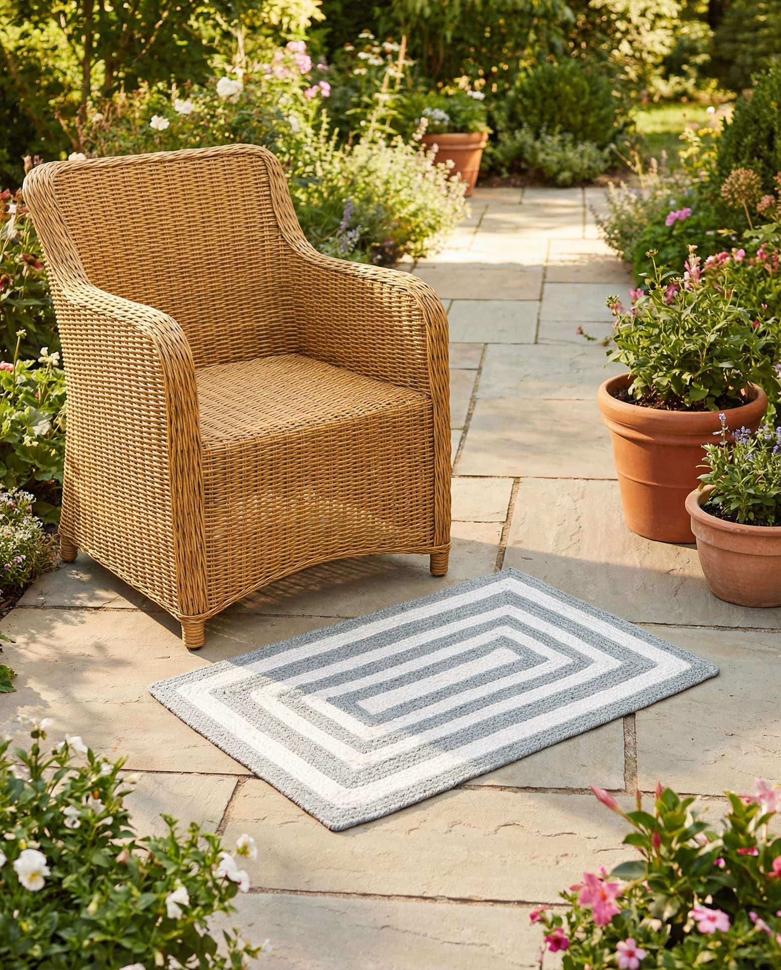 2' 2 x 3' 1 Easy-Clean Eco Verse Washable Indoor / Outdoor Rug
