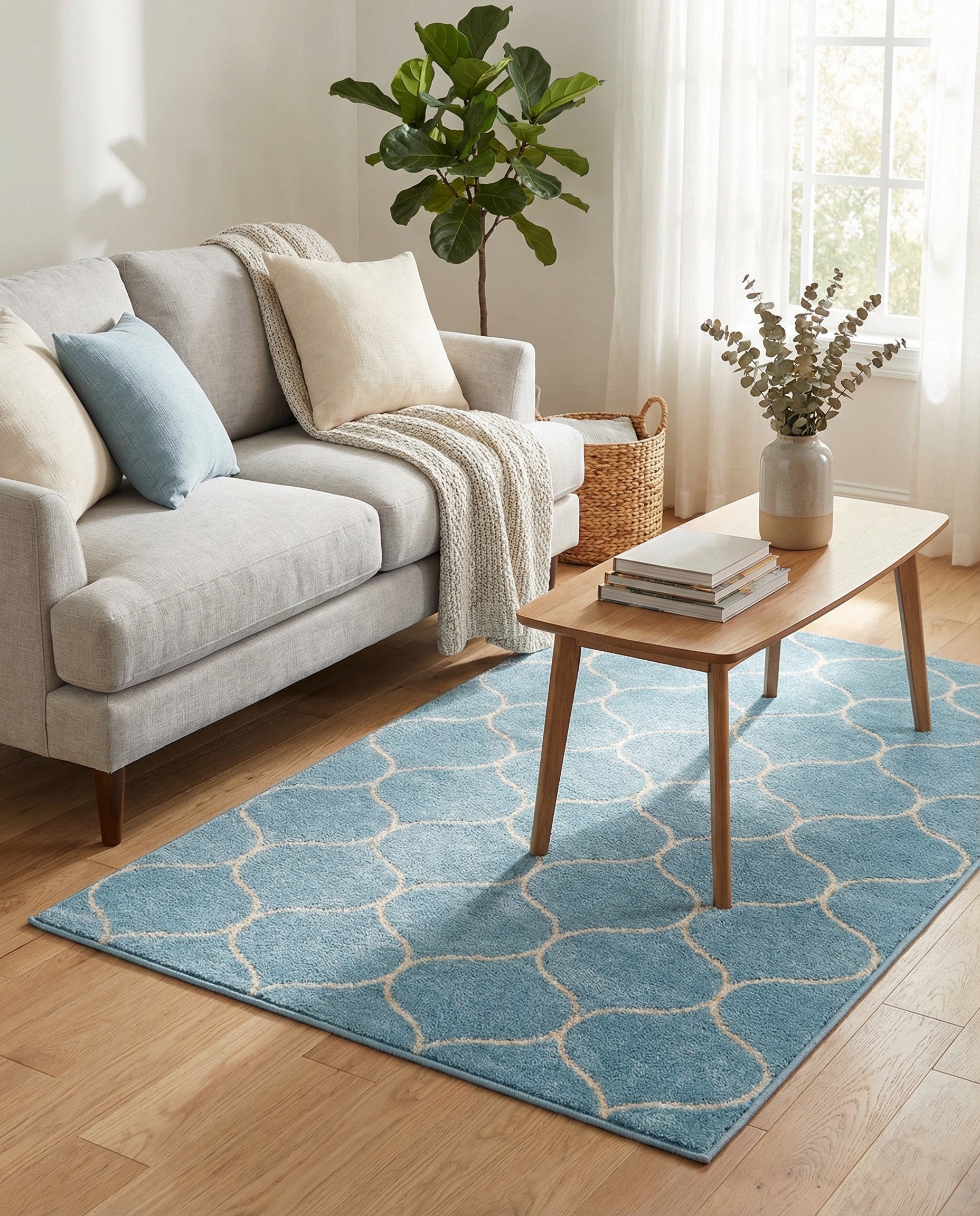 3' x 5' 3 Trellis Frieze Rug