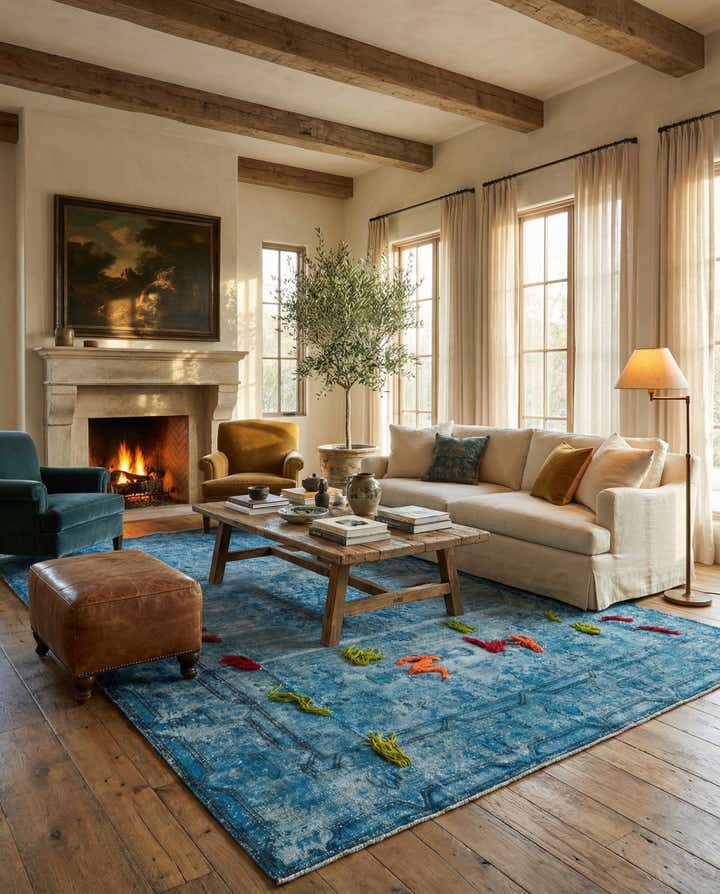 8' x 10' 8 Hand Knotted Ultra Vintage Persian Wool Rug