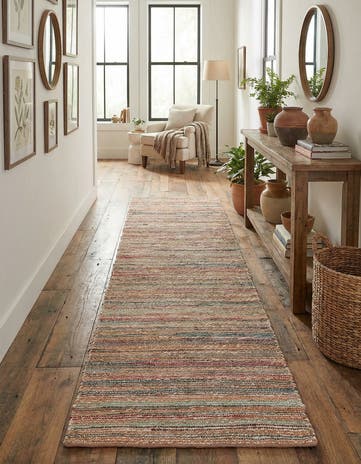 2' 7 x 12' Hand Woven Chunky Jute Runner Rug