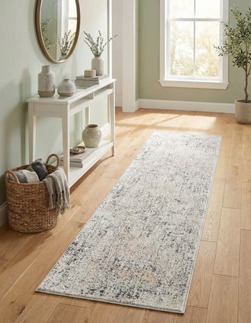 Gray Caspian Runner Rug