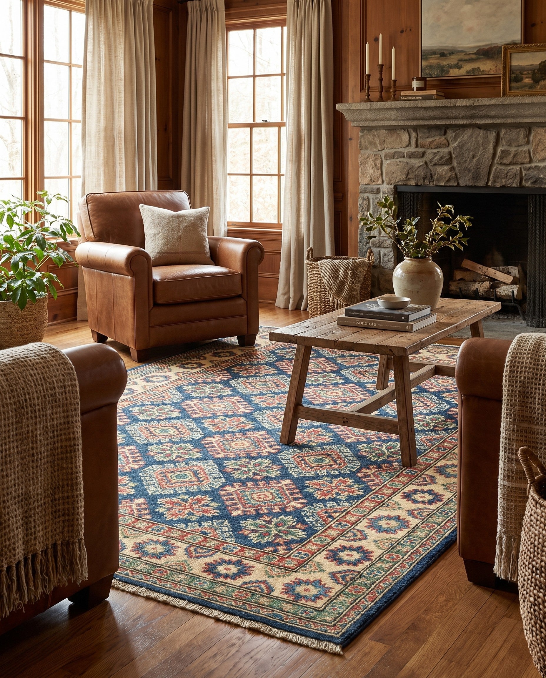 4' 1 x 6' Hand Knotted Kazak Rug