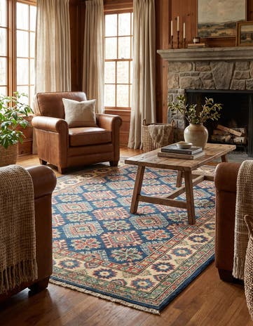 4' 1 x 6' Hand Knotted Kazak Rug