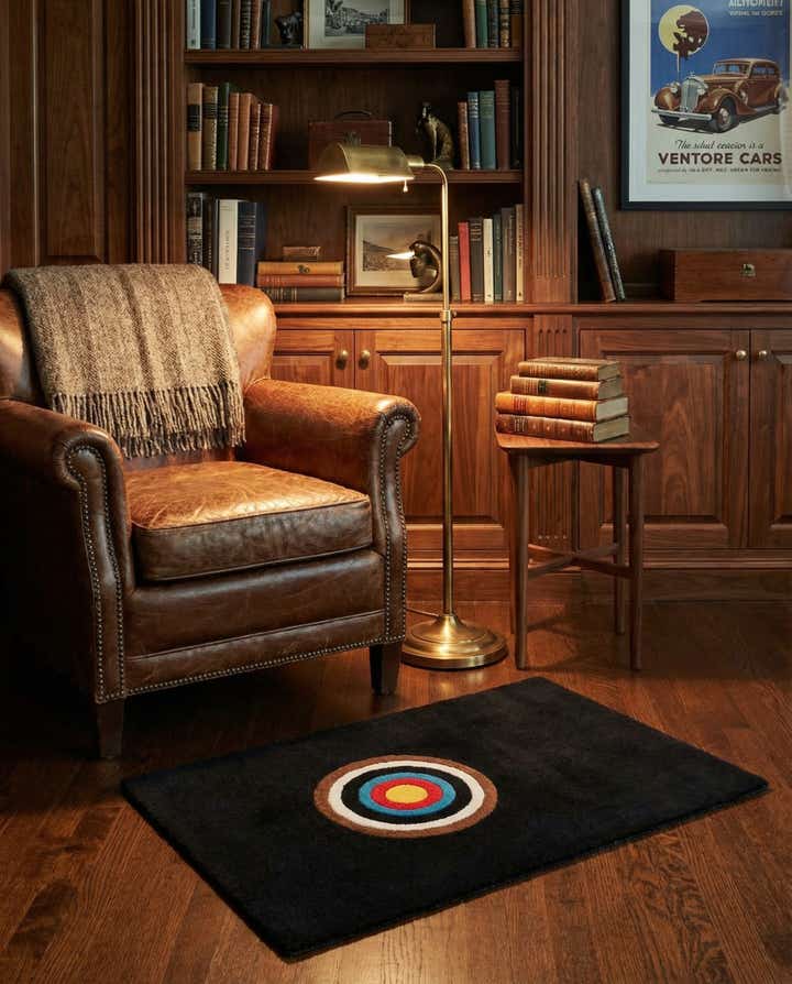 1' 4 x 2' Hand Knotted WM Brown Driver Rug