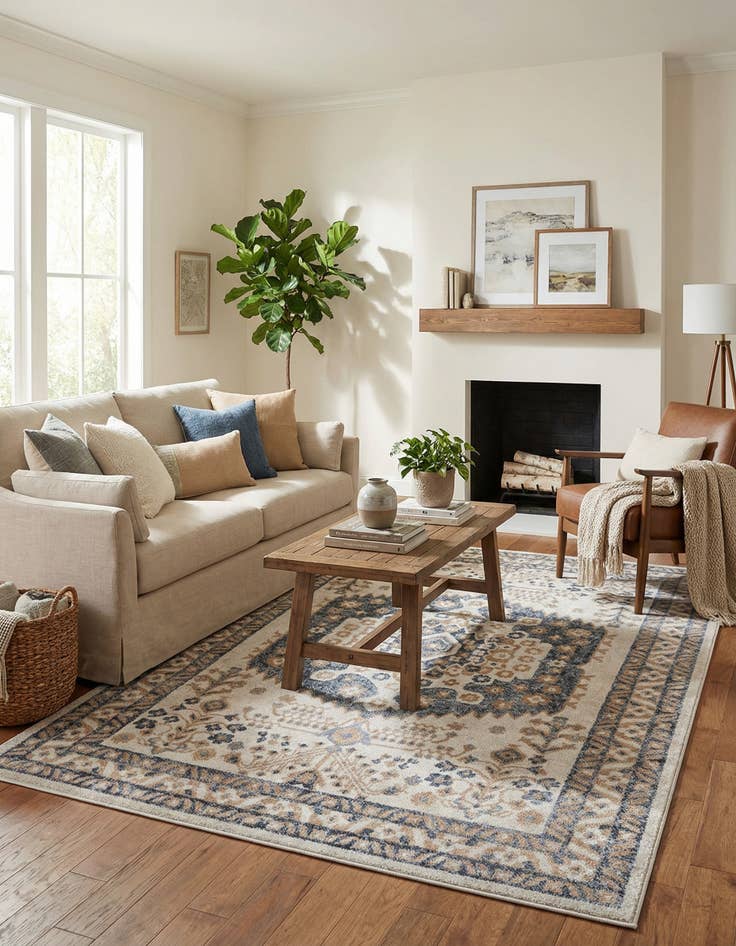 Detail image of 7' 10 x 11' Oxford Rug